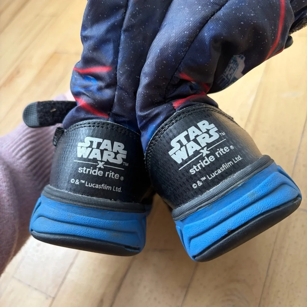 Stride Rite Toddler Made 2 Play Star Wars Sneaker Winter Boot, Black Size 10.5 W